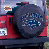 Nevada Wolfpack HBS Black Vinyl Fitted Spare Car Tire Cover - Sporting Up