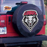 Nuevo México lobos hbs cubierta de neumático de repuesto instalada en vinilo negro - sporting up