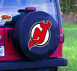 Housse de pneu de rechange équipée en vinyle noir hbs des Devils du New Jersey - Sporting Up