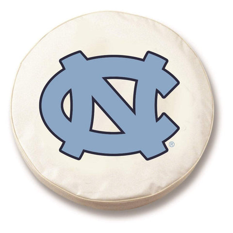 Shop North Carolina Tar Heels HBS White Vinyl Fitted Car Tire Cover - Sporting Up