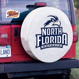 Cubierta de neumático de automóvil equipada con vinilo blanco hbs de águilas pescadoras del norte de florida - sporting up
