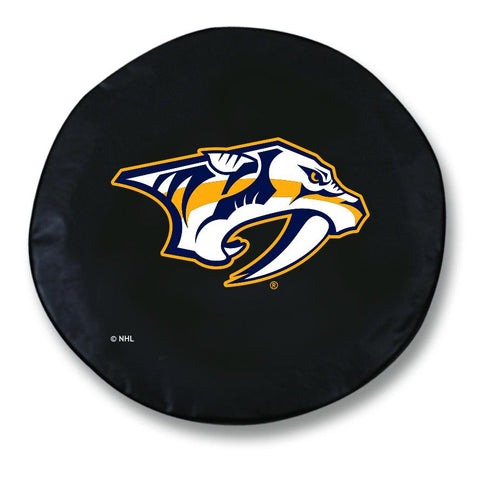 Nashville Predators HBS Black Vinyl Fitted Spare Car Tire Cover - Sporting Up