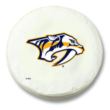Nashville Predators HBS White Vinyl Fitted Spare Car Tire Cover - Sporting Up