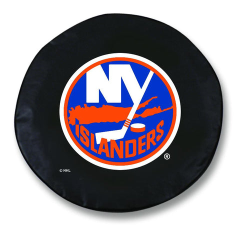 Achetez la housse de pneu de rechange équipée en vinyle noir HBS des Islanders de New York - Sporting Up