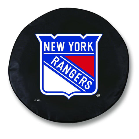 Shop New York Rangers HBS Black Vinyl Fitted Spare Car Tire Cover - Sporting Up