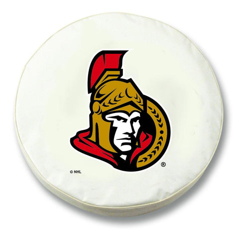 Ottawa Senators HBS Ersatzreifenabdeckung aus weißem Vinyl – sportlich