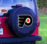 Philadelphia flyers hbs cubierta de neumático de repuesto instalada en vinilo negro - sporting up