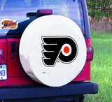 Philadelphia flyers hbs cubierta de neumático de repuesto instalada en vinilo blanco - sporting up