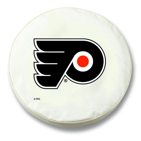 Philadelphia Flyers HBS Ersatzreifenabdeckung aus weißem Vinyl – sportlich