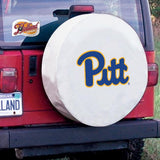 Pittsburgh Panthers HBS White Vinyl Fitted Spare Car Tire Cover - Sporting Up