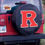 Rutgers Scarlet Knights hbs cubierta de neumático de coche equipada con vinilo negro - sporting up