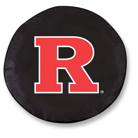 Shop Rutgers Scarlet Knights HBS Black Vinyl Fitted Car Tire Cover - Sporting Up