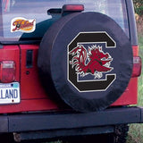 South Carolina Gamecocks HBS Black Vinyl Fitted Car Tire Cover - Sporting Up