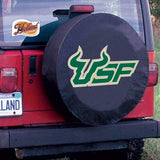 South florida bulls hbs cubierta de neumático de repuesto instalada en vinilo negro - sporting up