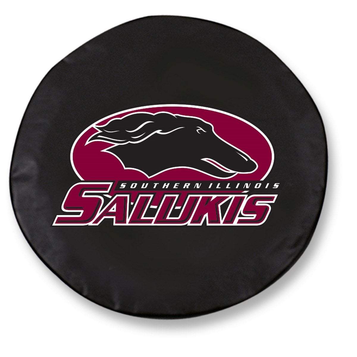 Southern Illinois Salukis HBS Black Vinyl Fitted Car Tire Cover Sporting  Up