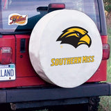 Southern miss golden eagles hbs cubierta blanca para neumáticos de automóvil - sporting up