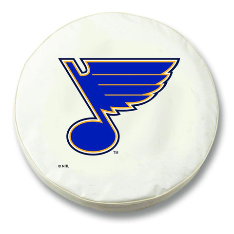 Shop St. Louis Blues HBS White Vinyl Fitted Spare Car Tire Cover - Sporting Up