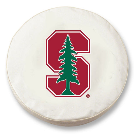 Shop Stanford Cardinal HBS White Vinyl Fitted Spare Car Tire Cover - Sporting Up