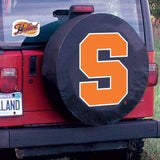 Syracuse Orange HBS Black Vinyl Fitted Spare Car Tire Cover - Sporting Up
