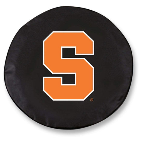Housse de pneu de voiture de secours équipée en vinyle noir hbs orange Syracuse - Sporting Up