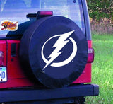 Tampa Bay Lightning HBS Black Vinyl Fitted Spare Car Tire Cover - Sporting Up