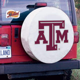 Texas A&M Aggies HBS Ersatzreifenabdeckung aus weißem Vinyl – sportlich