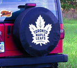 Housse de pneu de voiture de secours équipée en vinyle noir hbs des Maple Leafs de Toronto - Sporting up
