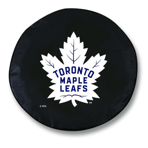 Toronto maple leafs hbs cubierta de neumático de repuesto instalada en vinilo negro - sporting up