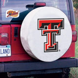 Texas Tech Red Raiders HBS White Vinyl Fitted Car Tire Cover - Sporting Up