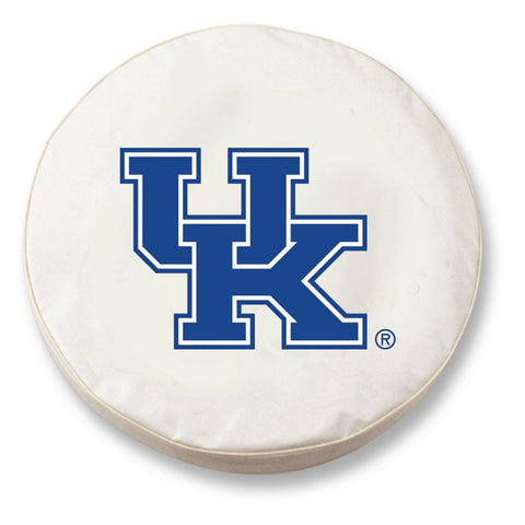 Kentucky Wildcats „UK“ Ersatzreifenabdeckung aus weißem Vinyl – sportlich