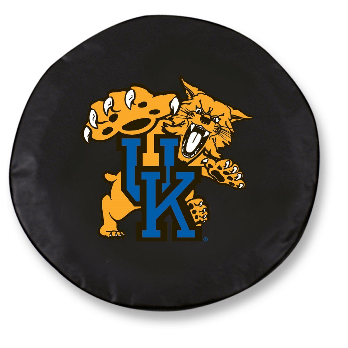 Kentucky Wildcats Cat Black Vinyl Fitted Spare Car Tire Cover Sporting Up