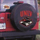 Unlv rebels hbs cubierta de neumático de repuesto instalada en vinilo negro - sporting up