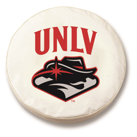 Shop UNLV Rebels HBS White Vinyl Fitted Spare Car Tire Cover - Sporting Up