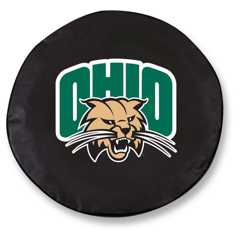 Shop Ohio Bobcats HBS Black Vinyl Fitted Spare Car Tire Cover - Sporting Up