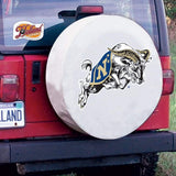 Navy Midshipmen HBS White Vinyl Fitted Spare Car Tire Cover - Sporting Up