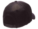 TCU Horned Frogs Zephyr Black Mesh Blackout Trucker Adjustable Snapback Hat Cap - Sporting Up