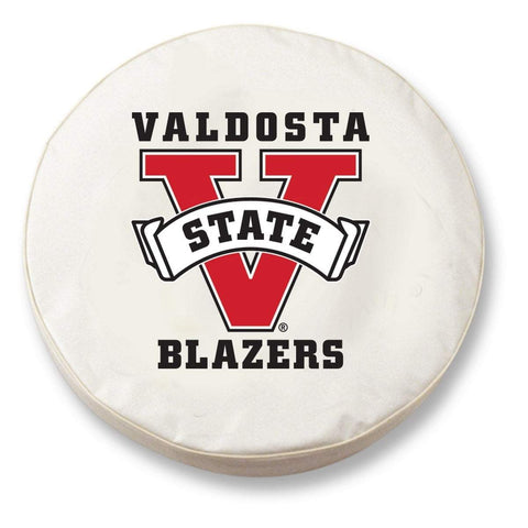 Valdosta State Blazers HBS White Vinyl Fitted Car Tire Cover - Sporting Up