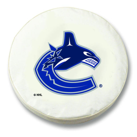 Shop Vancouver Canucks HBS White Vinyl Fitted Spare Car Tire Cover - Sporting Up