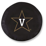 Vanderbilt Commodores HBS Black Vinyl Fitted Car Tire Cover - Sporting Up