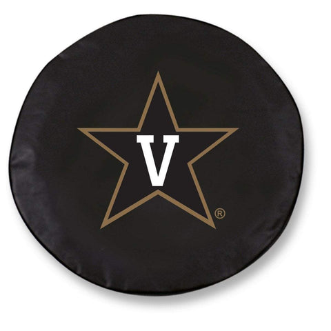 Shop Vanderbilt Commodores HBS Black Vinyl Fitted Car Tire Cover - Sporting Up