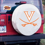 Virginia cavaliers hbs vit vinylmonterad reservdäcksskydd för bil - sportigt