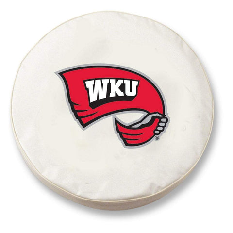 Shop Western Kentucky Hilltoppers White Vinyl Fitted Car Tire Cover - Sporting Up