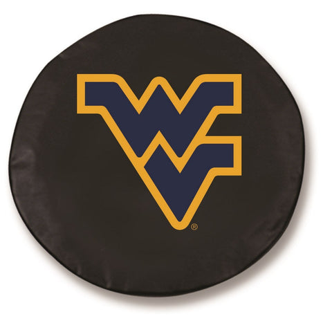 Shop West Virginia Mountaineers HBS Black Vinyl Fitted Car Tire Cover - Sporting Up