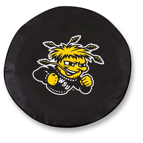 Shop Wichita State Shockers HBS Black Vinyl Fitted Car Tire Cover - Sporting Up