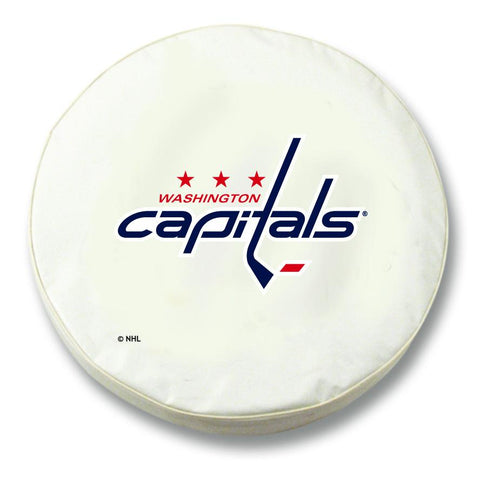 Washington Capitals HBS White Vinyl Fitted Spare Car Tire Cover - Sporting Up
