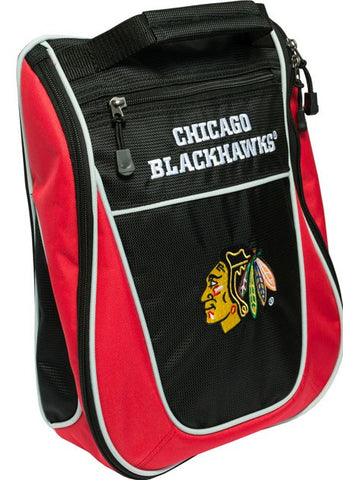 Shop Chicago Blackhawks Team Golf Black Red Zippered Carry-On Golf Shoes Travel Bag - Sporting Up