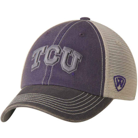 TCU Horned Frogs Top of the World Purple Gray Offroad Adj Snapback Hat Cap - Sporting Up