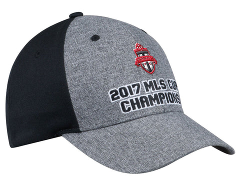 Toronto fc 2017 mls cup Champions adidas strukturierte grau-schwarze Snapback-Mütze – sportlich up