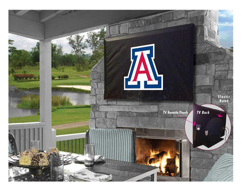 Cubierta de TV de vinilo transpirable resistente al agua hbs de Arizona wildcats - sporting up
