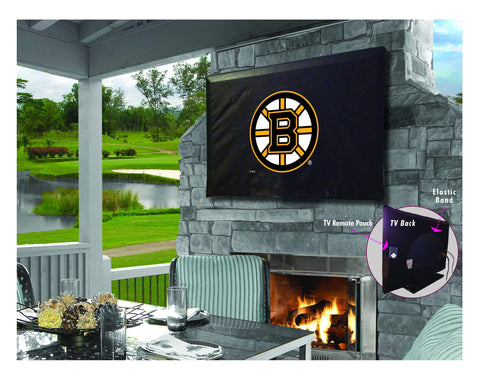 Boston bruins hbs cubierta de tv de vinilo transpirable resistente al agua - sporting up